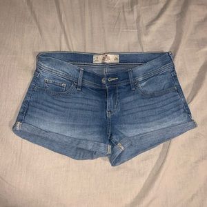 Hollister Medium Wash Denim Shorts
